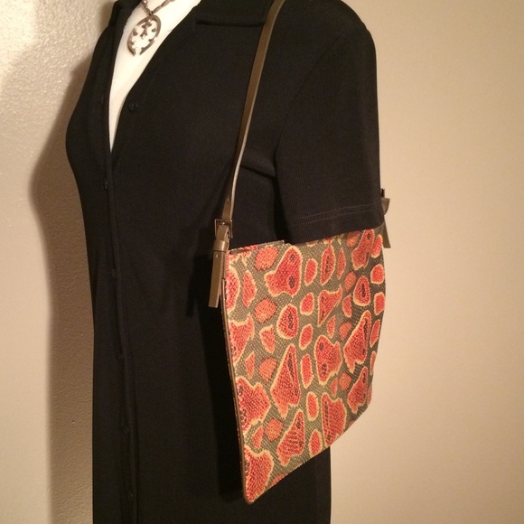 Cynthia Rowley Snakeskin Shoulder Bag - Picture 2 of 8